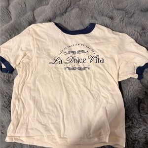 Mighty Fine Cream and Blue Kids T-Shirt